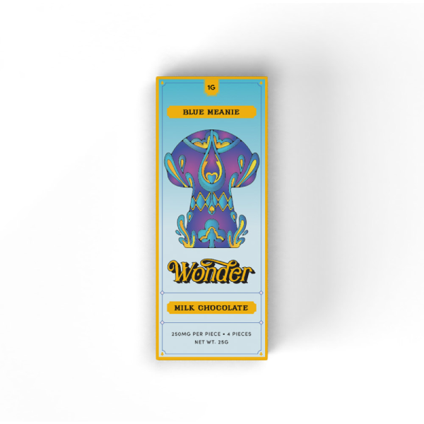 Buy Wonder - Psilocybin Blue Meanie Bar Milk Chocolate 1g Canada