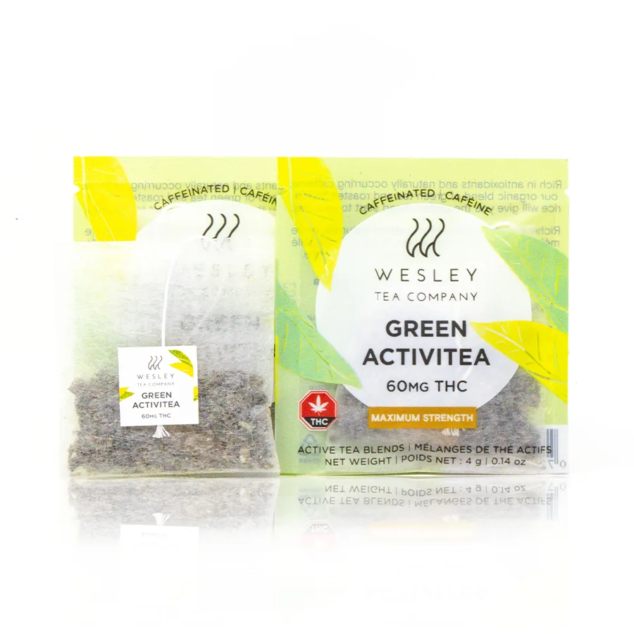 Buy Wesley – Green Activitea THC Tea 60mg | Bare Cannabis