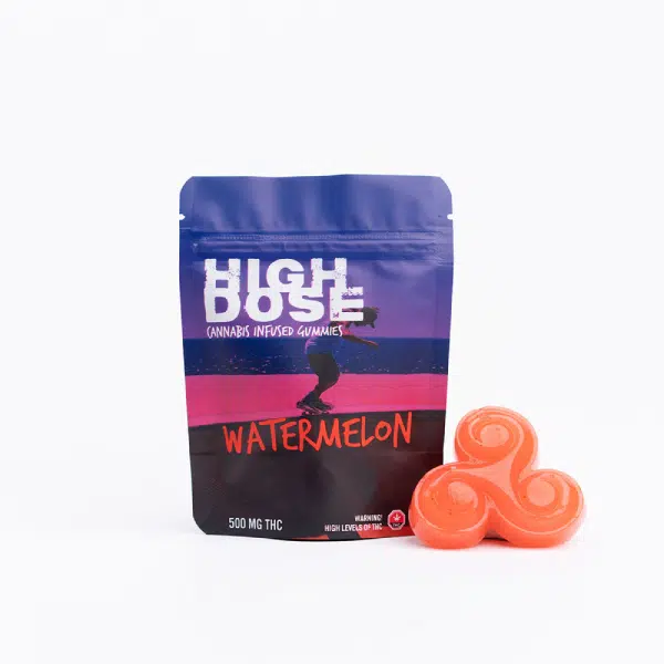 Buy High Dose – Watermelon THC Gummies 1000mg Online Canada