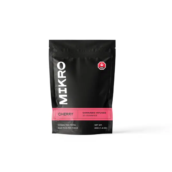 Buy Mikro – Cherry THC Gummies 100mg Online in Canada