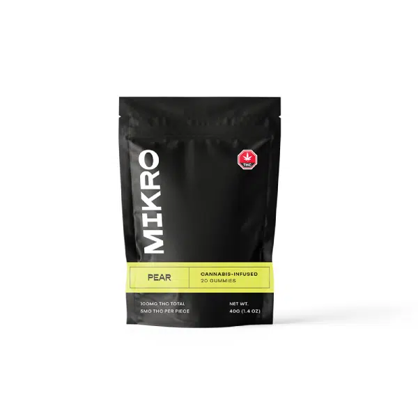 Buy Mikro – Pear THC Gummies 100mg Online in Canada