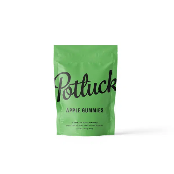 Buy Potluck – Apple 1:1 THC/CBD Gummies 200mg | Bare Cannabis