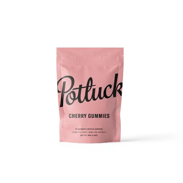 Potluck – Cherry THC Gummies 200mg | Buy Edibles Online