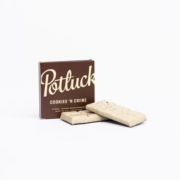 Potluck – Cookies N Creme THC Chocolate 300mg | Buy Edibles