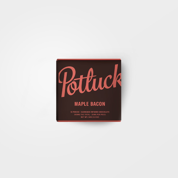 Potluck – Maple Bacon THC Chocolate 300mg | Buy Edibles Online