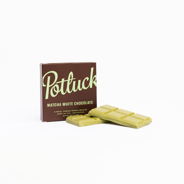 Buy Potluck – Matcha White THC Chocolate 300mg | Bare Cannabis