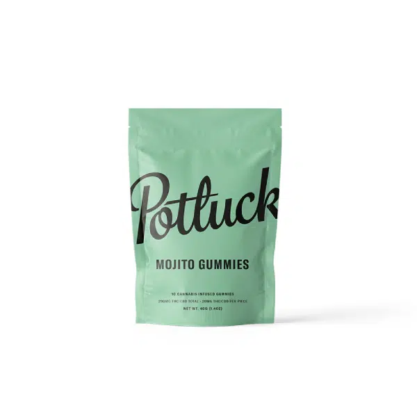 Buy Potluck – Mojito 1:1 THC/CBD Gummies 200mg | Bare Cannabis