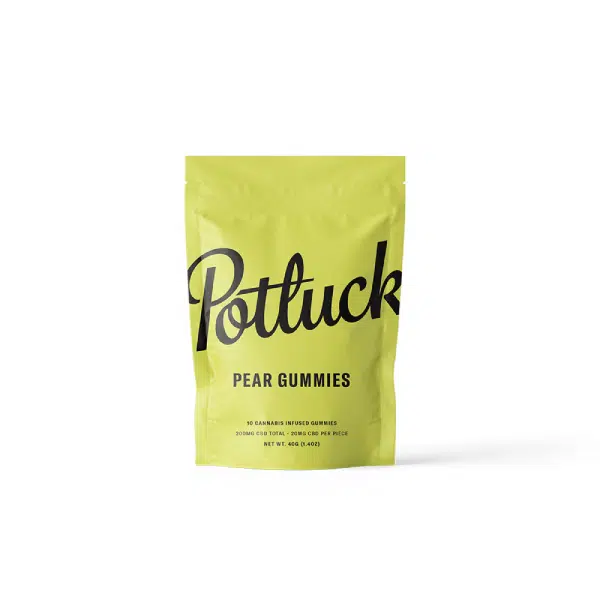 Potluck – Pear CBD Gummies 200mg | Buy Edibles Online