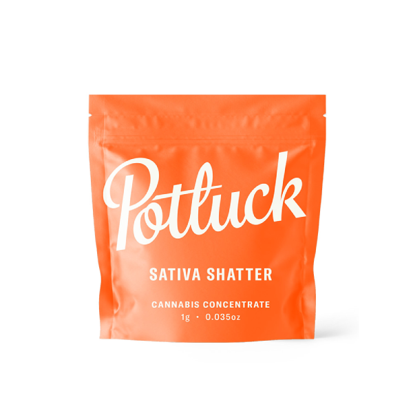 Potluck Shatter – Lemon Haze Sativa 1g