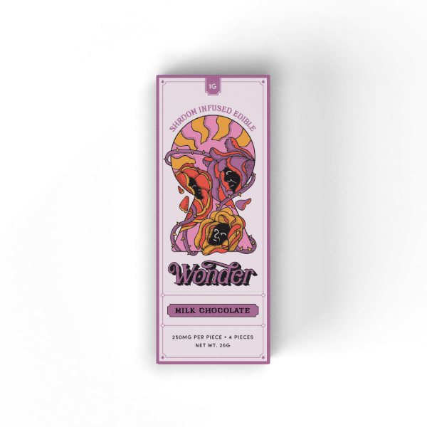 Buy Wonder - Psilocybin Chocolate Bar Milk Chocolate 1g Online