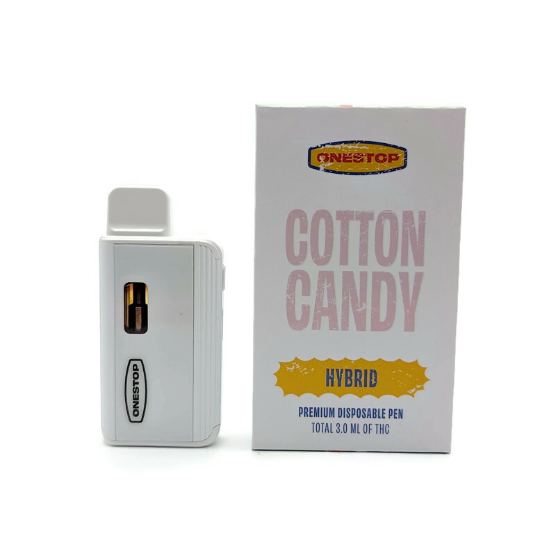 Buy OneStop – Cotton Candy Hybrid 3g Disposable THC Vape