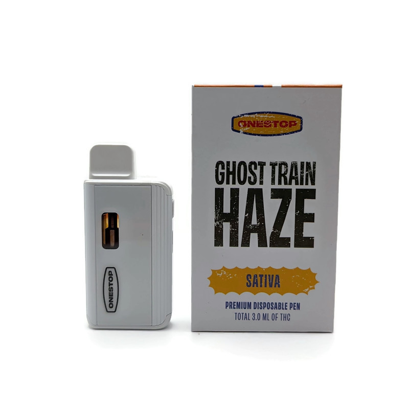 Buy OneStop – Ghost Train Haze Sativa 3g Disposable THC Vape Online